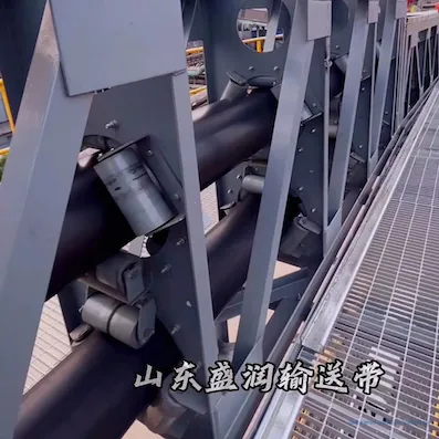 Cevni transportni trak za industrijo